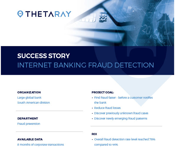 Online Banking Fraud Case Study Thetaray